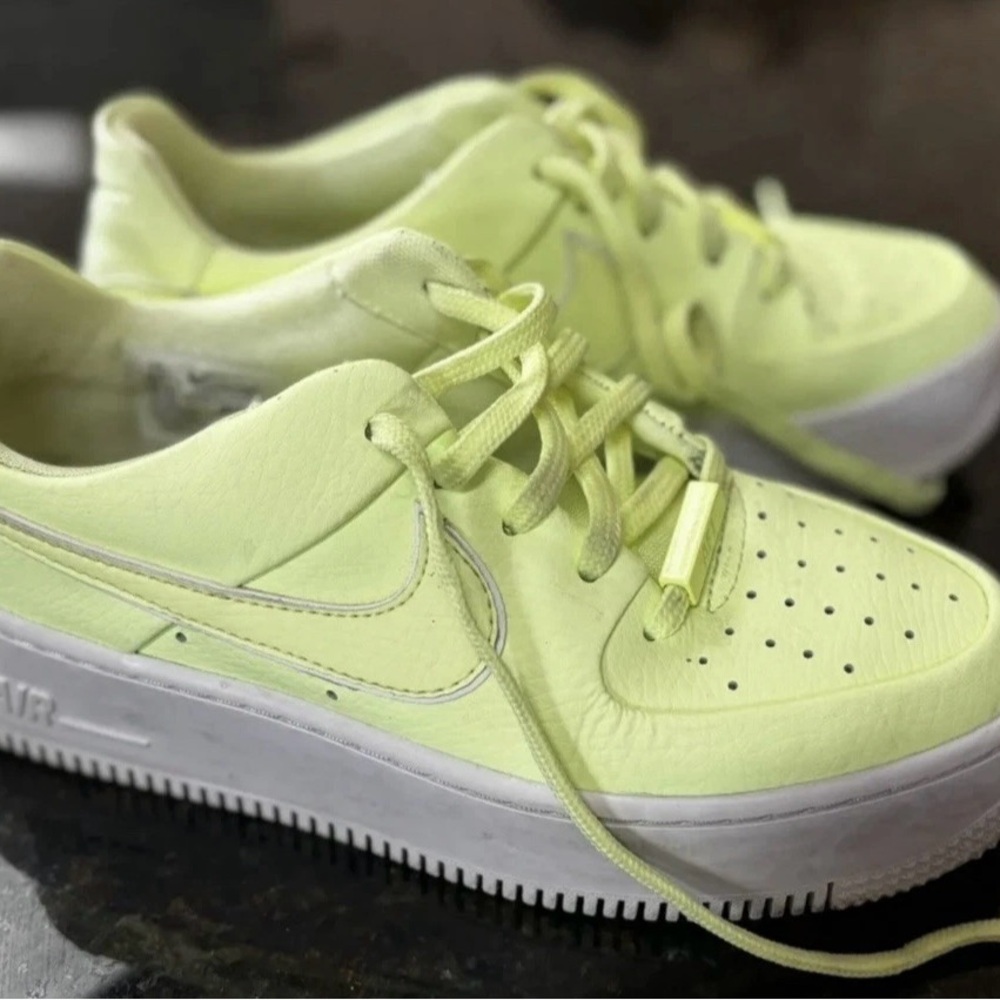 Nike Lime Green Sneakers with White Soles